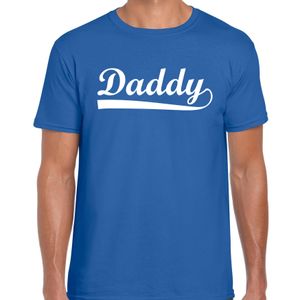 Daddy t-shirt blauw voor heren - vaderdag cadeau shirt papa