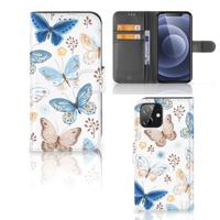 Telefoonhoesje | Met pasjeshouder | voor iPhone 12 | 12 Pro (6.1") Vlinder