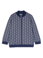Lacoste Kids veste zippée à logo brodé - Bleu