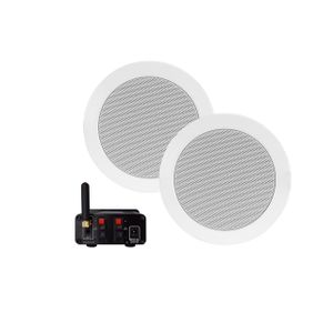 Aquasound Bluetooth Audio bluetooth audiosysteem - (50 watt / bt4.0 / auto-aux) - twist speakerset (wit) - 230v/12v BMN50EASY-TW