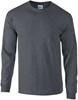 Gildan G2400 Ultra Cotton™ Long Sleeve T-Shirt - Dark Heather - S