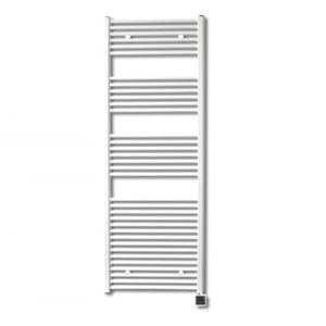 Elektrische Design Radiator Sanicare Plug & Play 172x45 cm Wit 596 Watt Met Zwarte Thermostaat En Bluetooth Links Sanicare