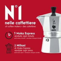 Bialetti Moka Express 1161 espressomachine 1-kops - thumbnail