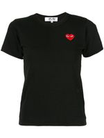 Comme Des Garçons Play t-shirt à patch logo - Noir - thumbnail