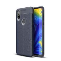Litchi textuur TPU schokbestendig geval voor Xiaomi mix 3 (Navy Blue)