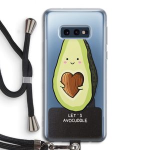 Avocuddle: Samsung Galaxy S10e Transparant Hoesje met koord