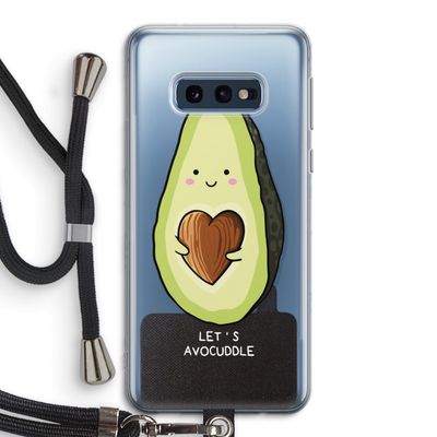 Avocuddle: Samsung Galaxy S10e Transparant Hoesje met koord