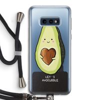 Avocuddle: Samsung Galaxy S10e Transparant Hoesje met koord