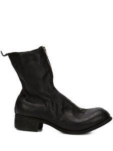 Guidi bottines à effet usé - Noir