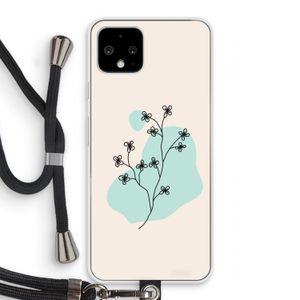 Love your petals: Pixel 4 Transparant Hoesje met koord