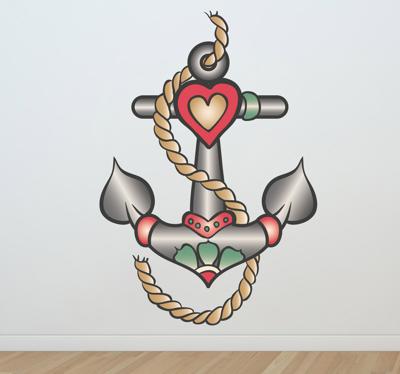 Anker Sierlijke Muursticker