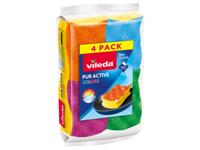 Vileda Schoonmaakdoeken of schuursponsjes (Pur Actieve Kleuren (4-delig))