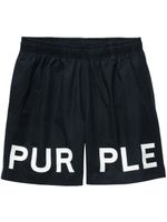 Purple Brand short All-Around à logo imprimé - Noir