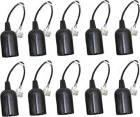 10 x Verhuisfitting E27 met kroonsteen - Set van 10 E27 lampfittingen max. 60W