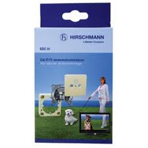 Hirschmann radio/tv eindwandcontactdoos voor opbouw en inbouw OP=OP...