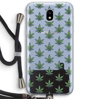Weed: Samsung Galaxy J5 (2017) Transparant Hoesje met koord