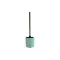 Toiletborstel DKD Home Decor Cement Roestvrij staal Groen 10 x 10 x 36 cm