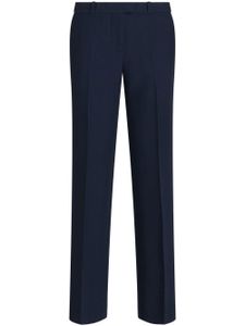 ETRO pantalon de tailleur à plis marqués - Bleu