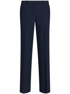 ETRO pantalon de tailleur à plis marqués - Bleu