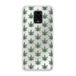 Weed: Xiaomi Redmi Note 10 Lite Transparant Hoesje