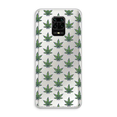 Weed: Xiaomi Redmi Note 10 Lite Transparant Hoesje