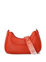 Armani Exchange sac porté épaule en cuir à logo embossé - Orange