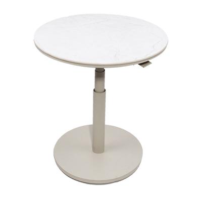 Padroni verstelbare bijzettafel sunny creme stone dia. 59 cm - Oosterik home