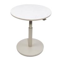 Padroni verstelbare bijzettafel sunny creme stone dia. 59 cm - Oosterik home