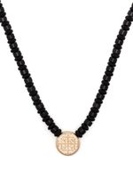 LUIS MORAIS collier Money Seal en or 14ct à perles d'onyx - Noir