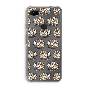 Slapende poes: Google Pixel 3a Transparant Hoesje
