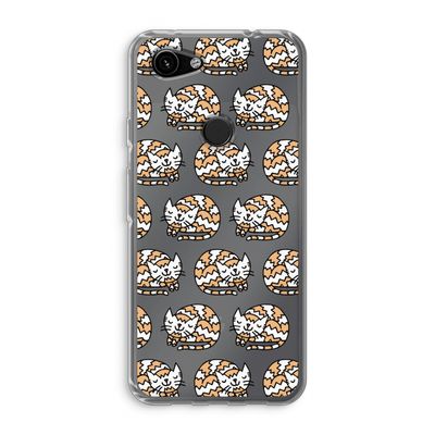 Slapende poes: Google Pixel 3a Transparant Hoesje