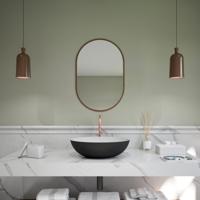 Opbouw Waskom Ideavit Solidthin 50x33x14.5 cm Solid Surface Mat Zwart Ideavit