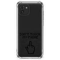 Samsung Galaxy A03 Anti Shock Case Finger Don't Touch My Phone
