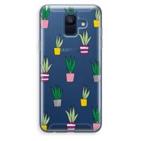 Sanseveria: Samsung Galaxy A6 (2018) Transparant Hoesje - thumbnail