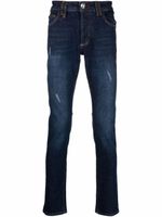 Philipp Plein jean slim à taille mi-haute - Bleu - thumbnail