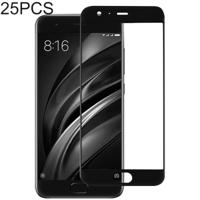 25 stuks volledige lijm volledige cover Screen Protector gehard glas film voor Xiaomi MI 6