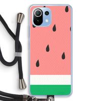 Watermeloen: Xiaomi Mi 11 Lite Transparant Hoesje met koord