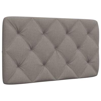 Hoofdbordkussen 80 cm stof taupe
