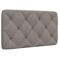 Hoofdbordkussen 80 cm stof taupe
