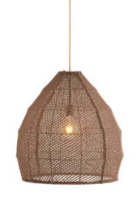 Light & Living Japandi hanglampMakassar bruin Ø 50cm - 2979782