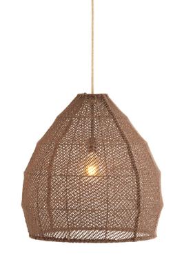 Light & Living Japandi hanglampMakassar bruin Ø 50cm - 2979782