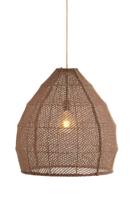 Light & Living Japandi hanglampMakassar bruin Ø 50cm - 2979782