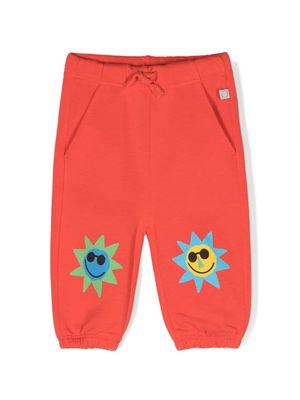 Stella McCartney Kids pantalon de jogging Sun en coton - Rouge
