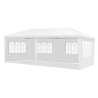 6m x 3m Buiten Tent Draagbare Waterdichte Tent Met 4 Afneembare Zijwanden Wit
