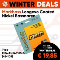 Markbass MB4LENS45105LS Longevo Coated Nickel Bassnaren (45-105) - Aanbieding