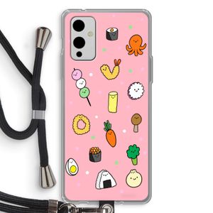Happy bento friends: OnePlus 9 Transparant Hoesje met koord