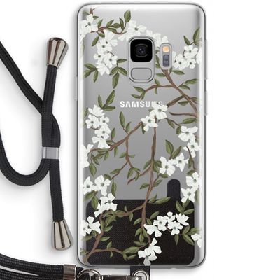 Blossoming spring: Samsung Galaxy S9 Transparant Hoesje met koord