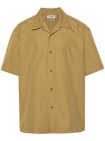 Jil Sander chemise en coton à manches courtes - Vert
