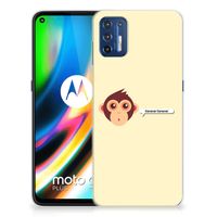Motorola Moto G9 Plus Telefoonhoesje met Naam Monkey