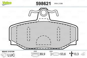 Valeo Remblokset 598621